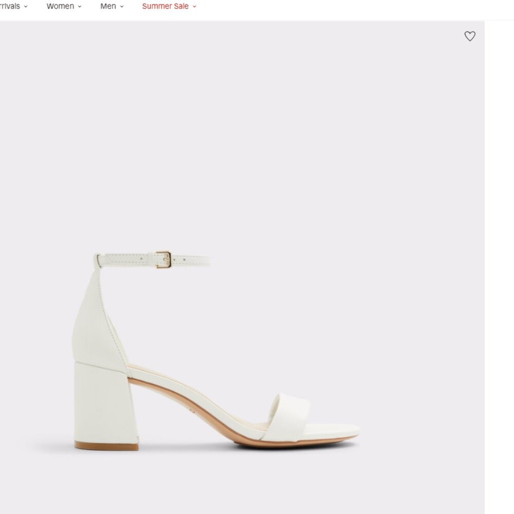 White Aldo Pristine Strappy Sandal – Size 8.5 - Never worn – retails $90